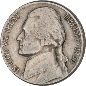 1956-D Jefferson Nickel Main Image