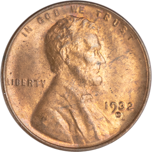 1932-D Lincoln Head Cent Red Main Image