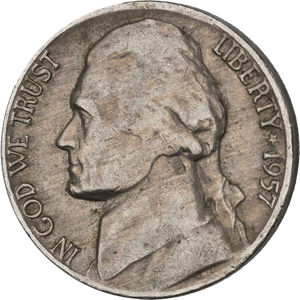 1957-D Jefferson Nickel Main Image