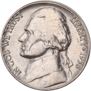 1958 Jefferson Nickel Main Image