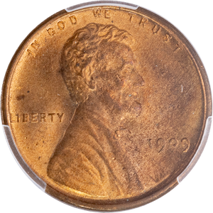 1909 V.D.B. Lincoln Head Cent, Red Brown Main Image