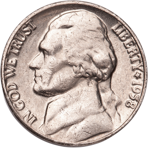 1958-D Jefferson Nickel MS60 Main Image
