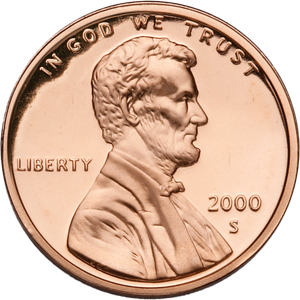 2000-S Lincoln Head Cent Main Image