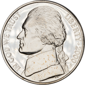 2000-S Jefferson Nickel, Choice Proof, PR63 Main Image