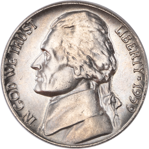 1959 Jefferson Nickel MS60 Main Image