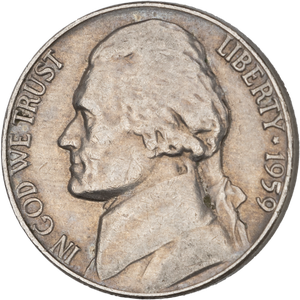 1959 Jefferson Nickel Main Image