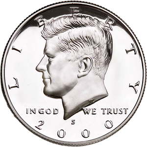 2000-S 90% Silver Kennedy Half Dollar Main Image