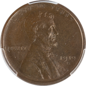 1919-S Lincoln Head Cent Brown Main Image
