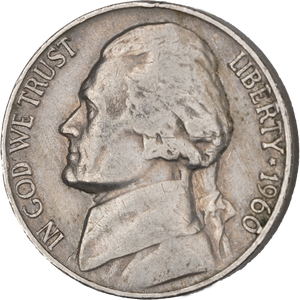 1960-D Jefferson Nickel Main Image