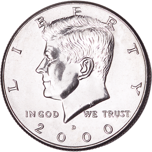 2000-D Kennedy Half Dollar MS60 Main Image