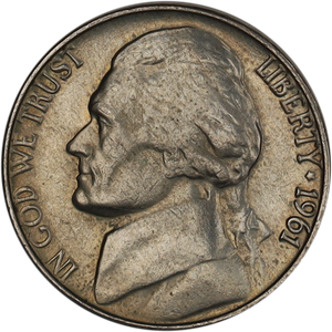 1961 Jefferson Nickel Main Image