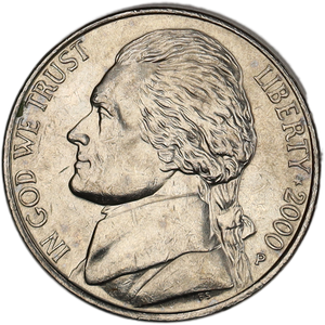 2000-P Jefferson Nickel Main Image