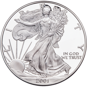 2001-W $1 Silver American Eagle Main Image