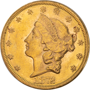 1872 Gold $20 Liberty Head Main Image