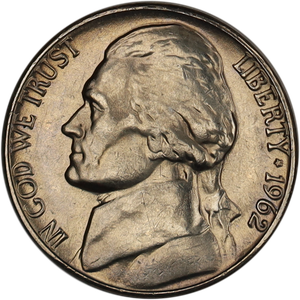 1962-D Jefferson Nickel Main Image