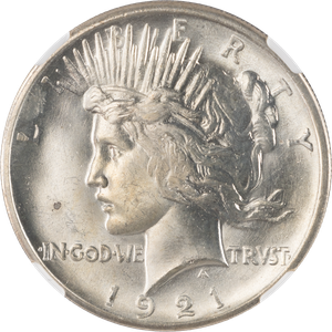 1921 High Relief Peace Silver Dollar Main Image