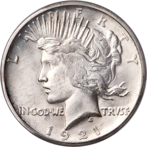1921 High Relief Peace Silver Dollar Main Image
