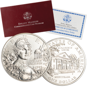 1999-P Dolley Madison Commemorative Silver Dollar Main Image
