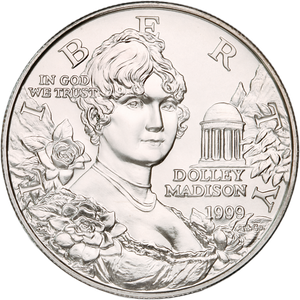 1999-P Dolley Madison Commemorative Silver Dollar Main Image