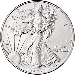 2002 $1 Silver American Eagle Main Image