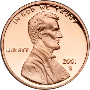 2001-S Lincoln Head Cent Main Image