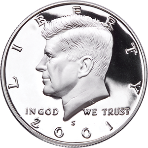 2001-S Clad Kennedy Half Dollar Main Image
