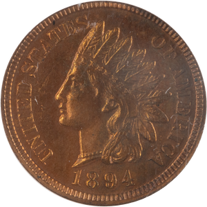 1894 Indian Head Cent Red Main Image