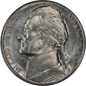 1969-D Jefferson Nickel MS60 Main Image