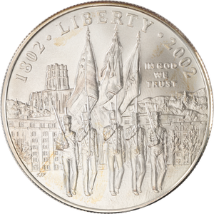 2002-W West Point Bicentennial Commemorative Silver Dollar Main Image