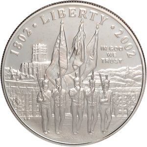 2002-W West Point Bicentennial Commemorative Silver Dollar, Proof Main Image