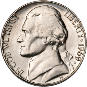 1969-S Jefferson Nickel Main Image