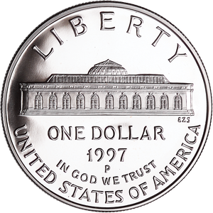 1997-P Botanic Garden Silver Dollar Main Image
