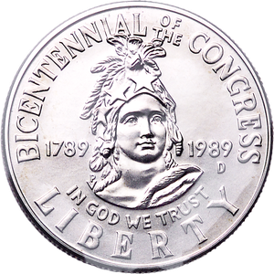 1989-D Congress Bicentennial Half Dollar Main Image
