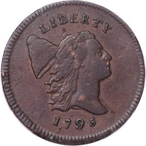 1795 Liberty Cap Type Half Cent, Lettered Edge with Pole Main Image