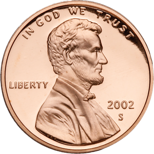 2002-S Lincoln Head Cent Main Image