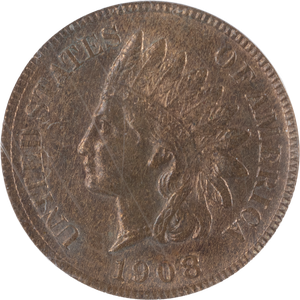 1908-S Indian Head Cent Brown Main Image