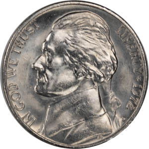 1972-D Jefferson Nickel MS60 Main Image
