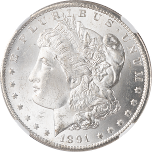 1891-CC Morgan Silver Dollar VAM-3, Spitting Eagle Main Image