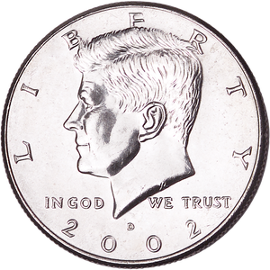 2002-D Kennedy Half Dollar MS60 Main Image