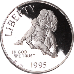 1995-S Civil War Battlefield Preservation Silver Dollar Main Image