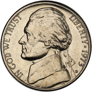 1973-D Jefferson Nickel MS60 Main Image