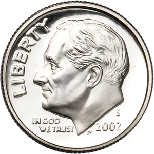2002-S Roosevelt Dime Main Image