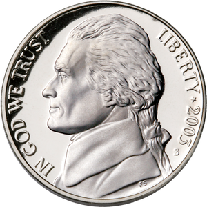 2003-S Jefferson Nickel Main Image