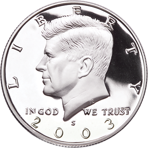 2003-S Clad Kennedy Half Dollar Main Image