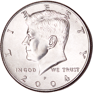 2004-P Kennedy Half Dollar MS60 Main Image