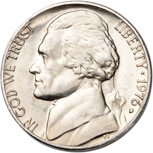 1976-D Jefferson Nickel MS60 Main Image