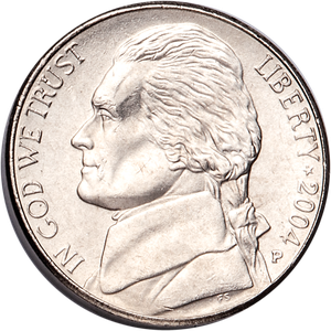 2004-P Jefferson Nickel, Keelboat MS60 Main Image