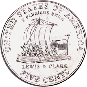 2004-D Jefferson Nickel, Keelboat MS60 Main Image