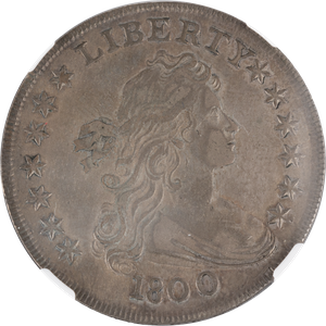 1800 Draped Bust Dollar, Normal Dies Main Image