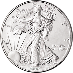 2005 $1 Silver American Eagle Main Image